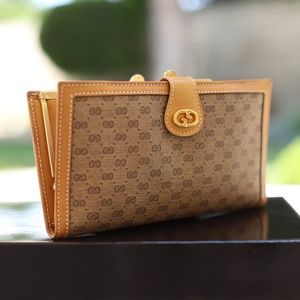 Gucci Vintage Controllato GG Mono Wallet